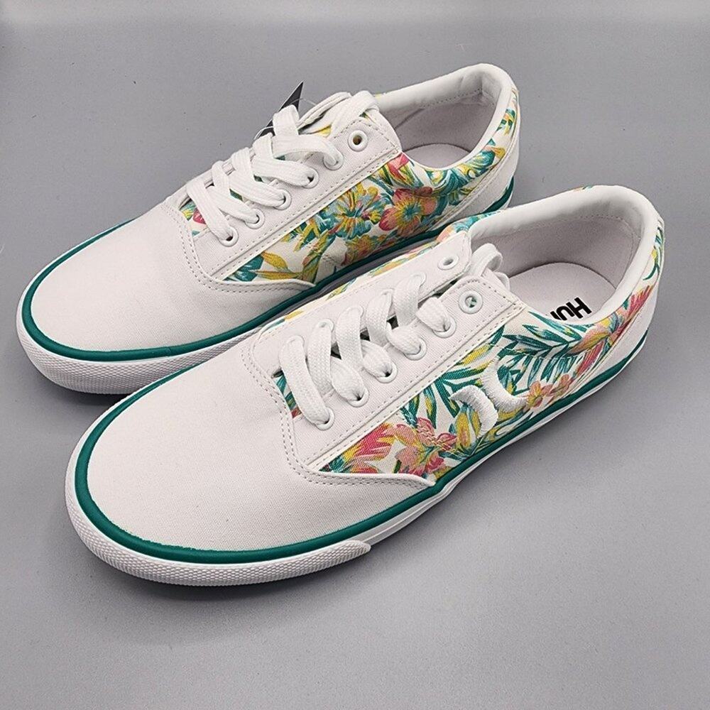 Hurley NIB Kayo lace tropical floral print sneakers woman's size 9.5